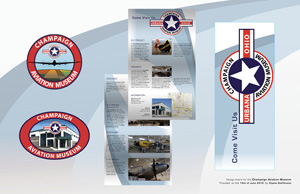 Final Presentation board for Champaign Aviation Museum